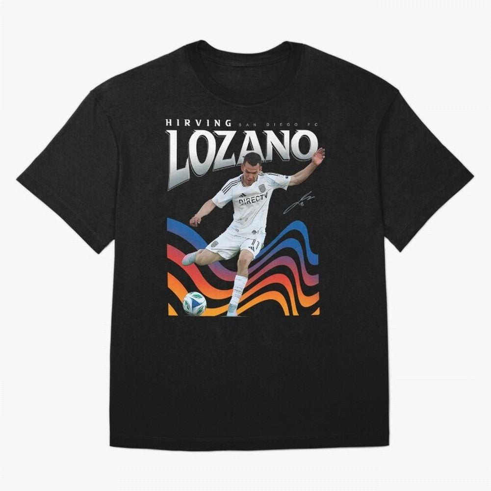 Hirving Lozano San Diego FC Oversized T-Shirt Fuel Global Football Passion for FIFA World Cup 2026, Centered on Haaland, England, France and Netherlands, Tournament Hype, Historic Matchups, Family Viewing Parties and Global Sports Pride; Great for