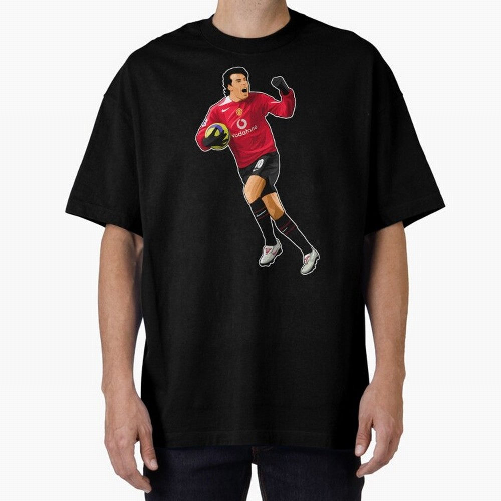 Ruud Van Nistelrooy #10 Scooring Goals Oversized T-Shirt Celebrate Golden Goal Energy in FIFA World Cup 2026 Spirit, Driven by Argentina, France and Brazil, Cristiano Ronaldo, Haaland and CR7, Goal Celebration Energy, Supporter Heritage, Football