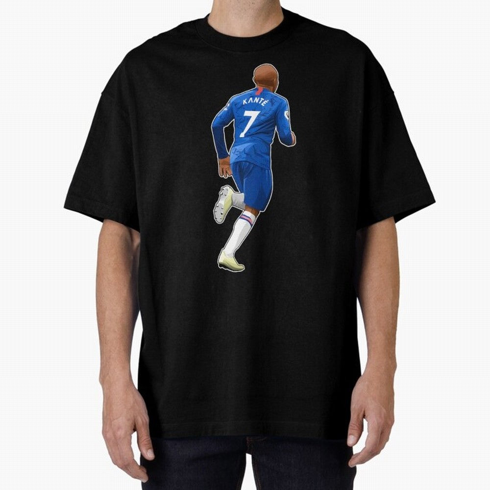 Ngolo Kante #7 Runs Oversized T-Shirt Celebrate the Road through the FIFA World Cup 2026 Journey through Cristiano Ronaldo, Haaland and CR7 Highlights, France and Portugal Pride, Retro Football Energy, Iconic Rivalries, Trophy Chase Drama and