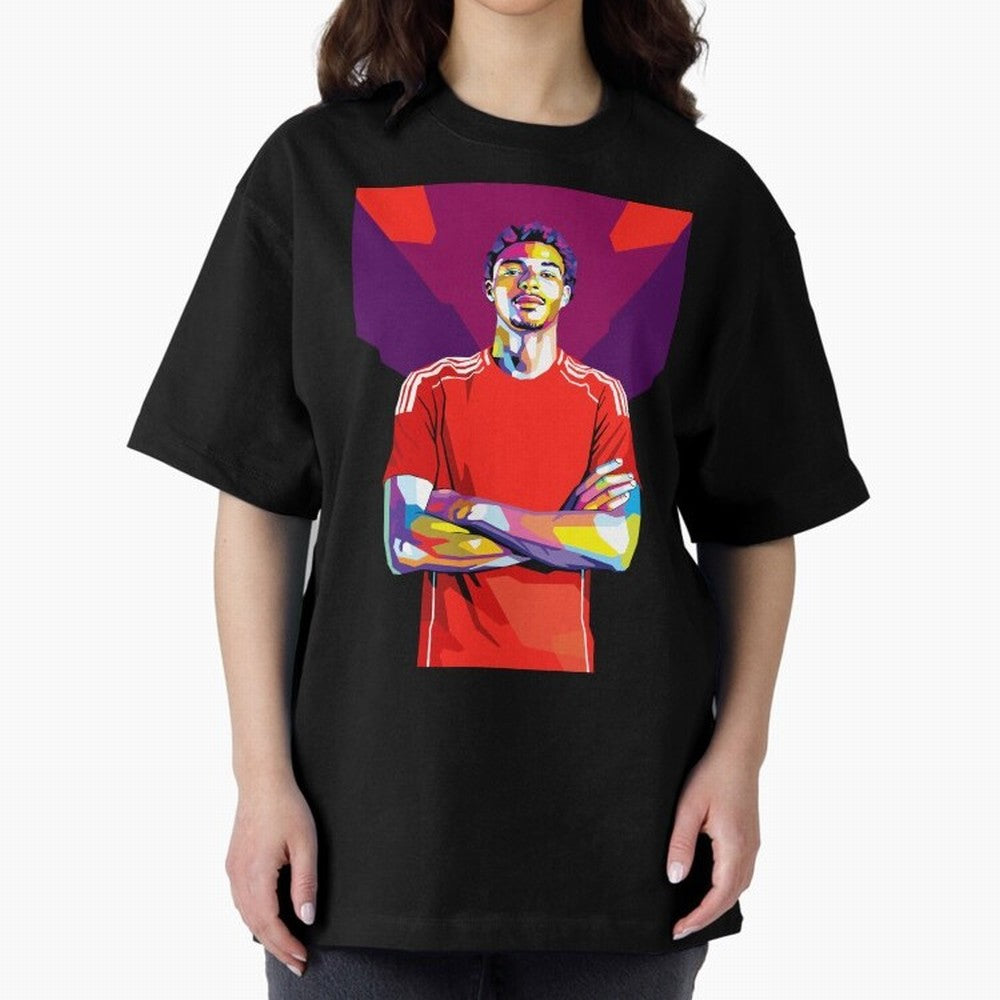 Ekitike in WPAP Style Oversized T-Shirt Feel the Trophy Chase of Global Football Passion for FIFA World Cup 2026 USA Canada Mexico, Inspired by Neymar, Brazil, Tournament Hype, Historic Matchups, Family Viewing Parties and Global Sports Pride; Made