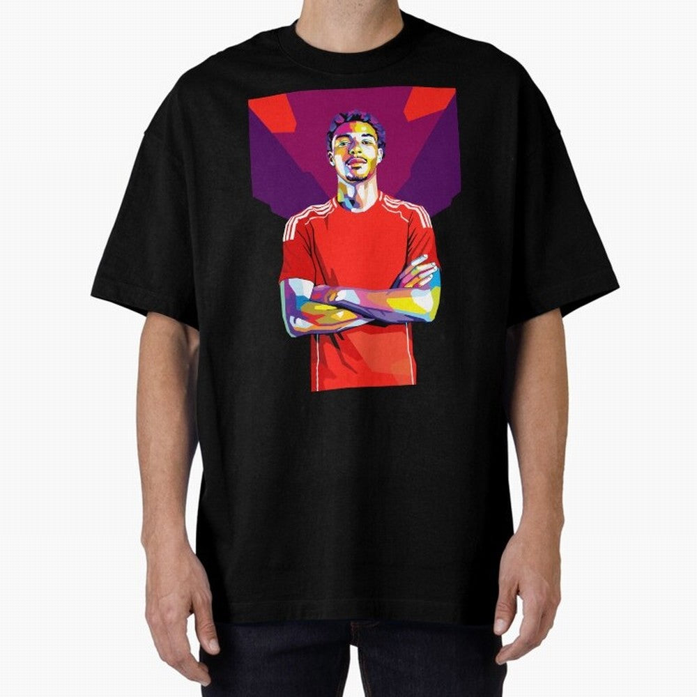 Ekitike in WPAP Style Oversized T-Shirt Feel the Trophy Chase of Global Football Passion for FIFA World Cup 2026 USA Canada Mexico, Inspired by Neymar, Brazil, Tournament Hype, Historic Matchups, Family Viewing Parties and Global Sports Pride; Made