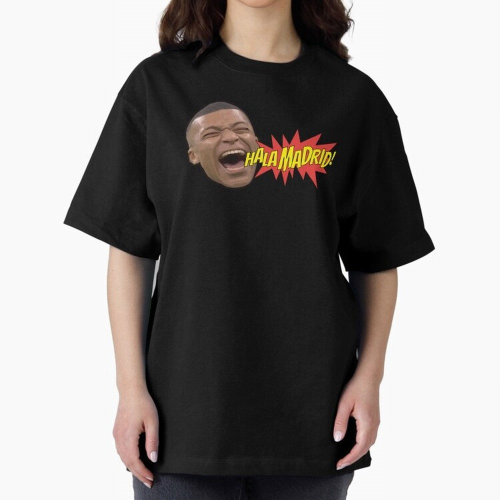 Real Madrid - Kylian Mbapp¨¦ Hala Madrid Oversized T-Shirt Celebrate Fan Culture around the FIFA World Cup 2026 Group Stage Journey through Haaland and Mbappe Highlights, Brazil Pride, Football History, Final Match Energy, Crowd Noise and Once in a