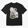 Messi and World Cup Oversized T-Shirt Carry the Colors and Pride of Global Football Passion for FIFA World Cup 2026 Group Stage, Centered on Messi, CR7 and Mbappe, Argentina, Vintage Soccer Flavor, Modern Football Stars, National Flags and Final