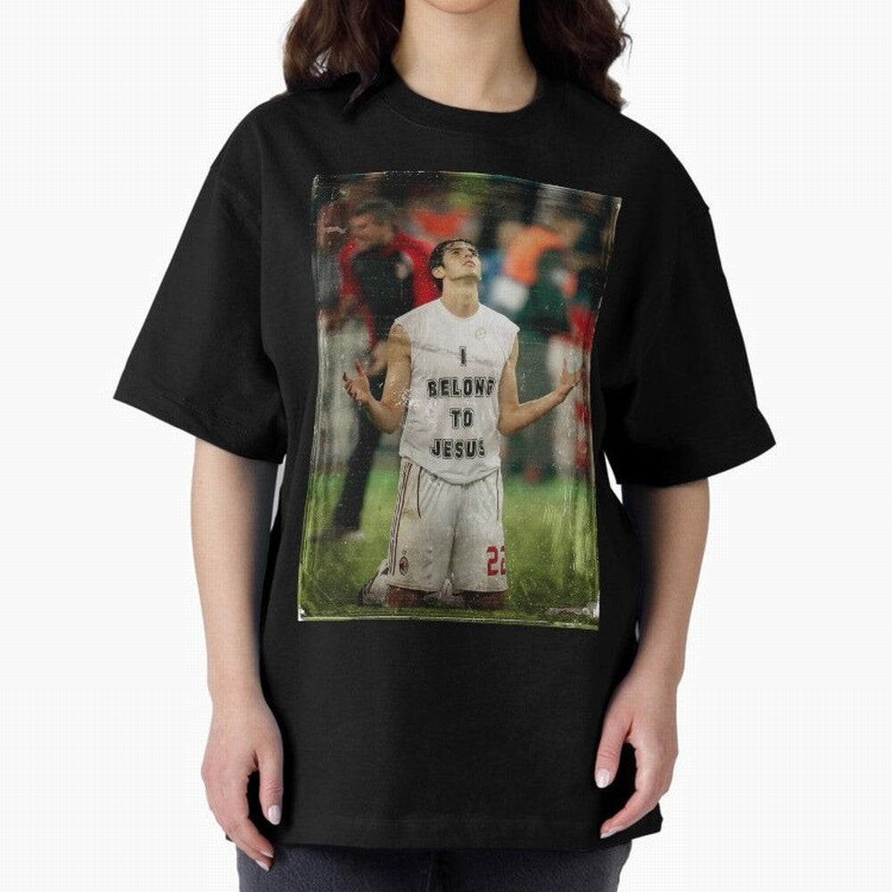 Ricardo Kaka Oversized T-Shirt Follow Every Goal of FIFA World Cup 2026 USA Canada Mexico for Fans of CR7 and England, France and Netherlands, Bringing Championship Spirit, Famous Goals, Roaring Crowds and International Football Unity; Ideal for