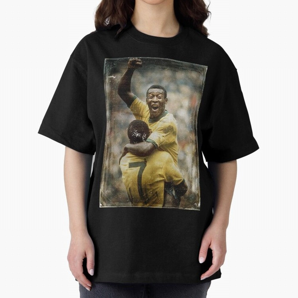 Pele Celebration Vintage Oversized T-Shirt Bring Legendary Rivalry Energy to FIFA World Cup 2026 Built around Messi, Neymar and Mbappe, Netherlands Energy, Supporter Pride, Iconic Celebrations, Legendary Names and Global Match Day Energy; Created