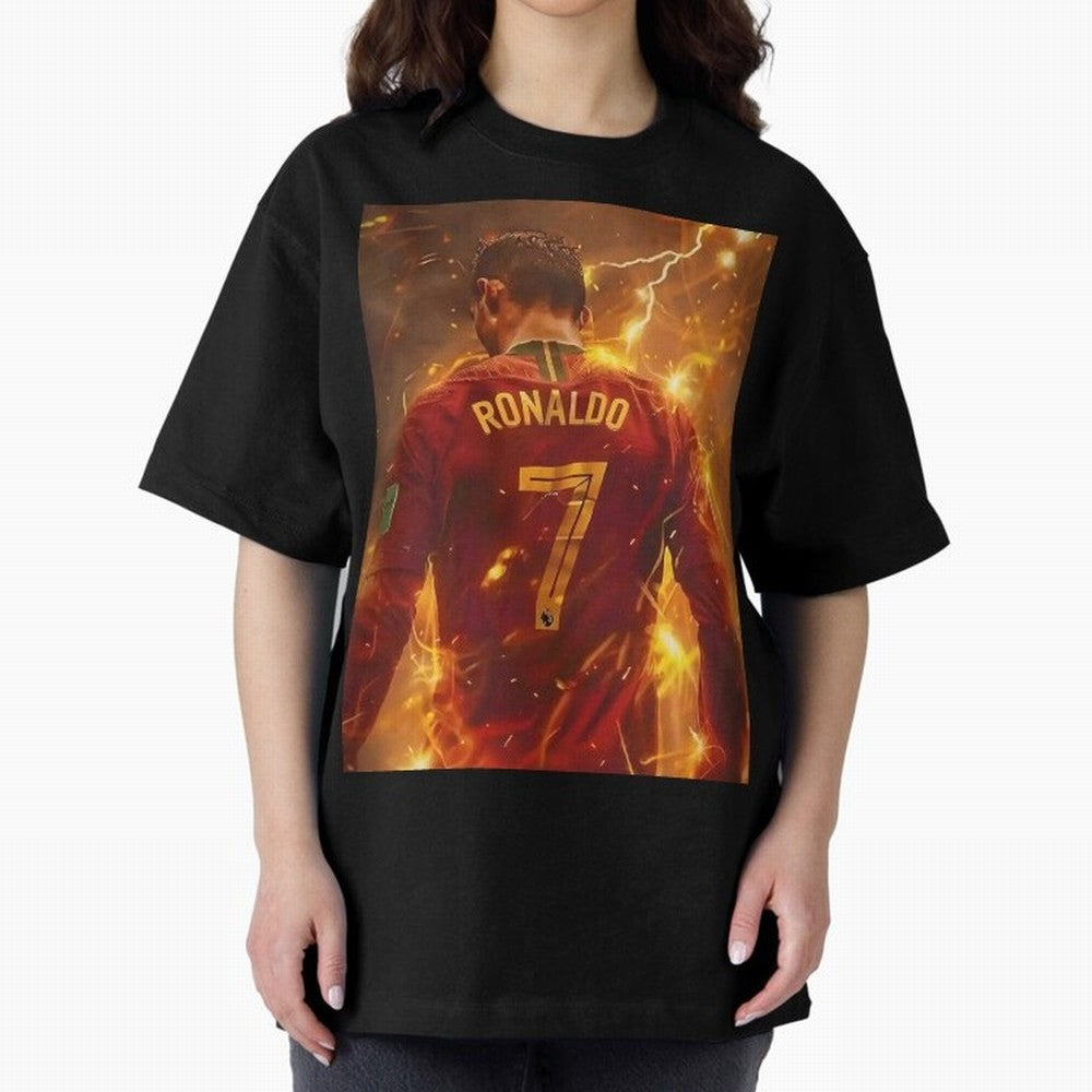 CR7 Christiano Ronaldo Oversized T-Shirt Discover Global Football Passion for FIFA World Cup 2026, Made for Mbappe, Brazil, Portugal and Argentina, Global Supporter Spirit, Legendary Goals, National Colors and Tournament Celebration; Created for
