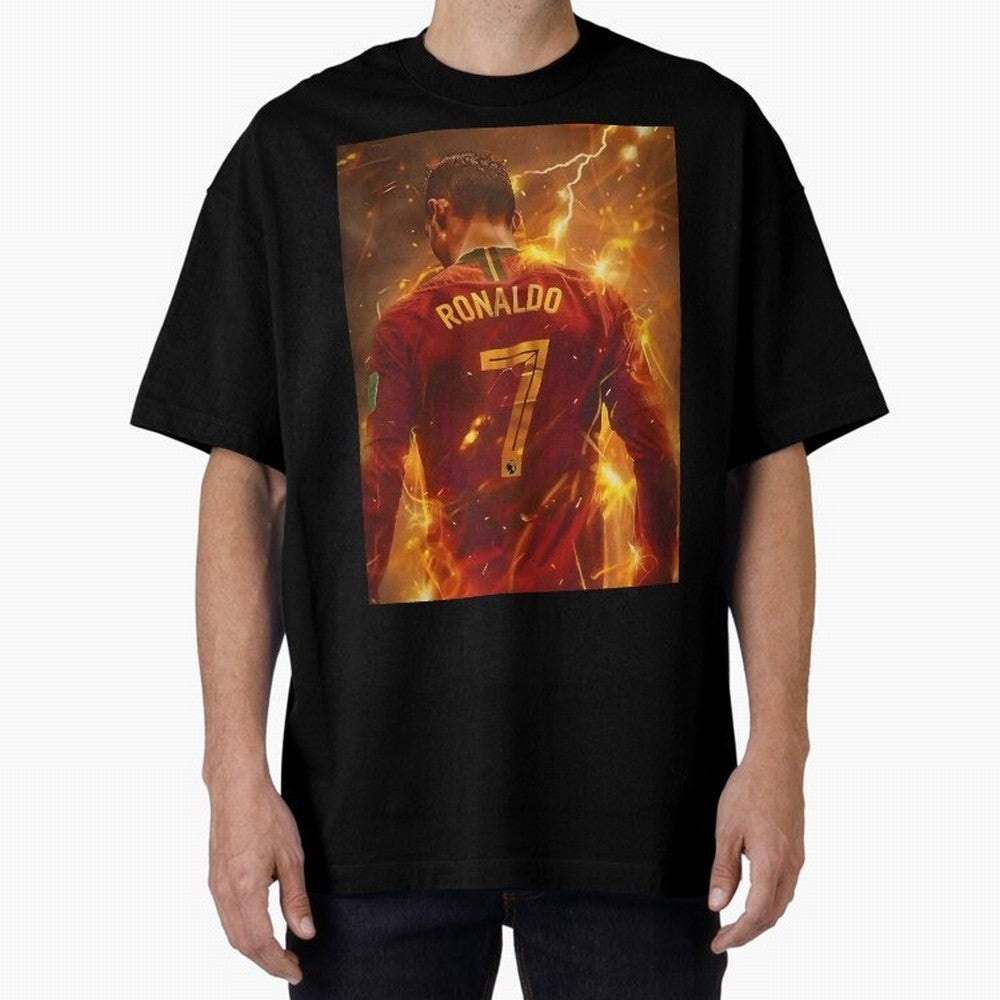 CR7 Christiano Ronaldo Oversized T-Shirt Discover Global Football Passion for FIFA World Cup 2026, Made for Mbappe, Brazil, Portugal and Argentina, Global Supporter Spirit, Legendary Goals, National Colors and Tournament Celebration; Created for