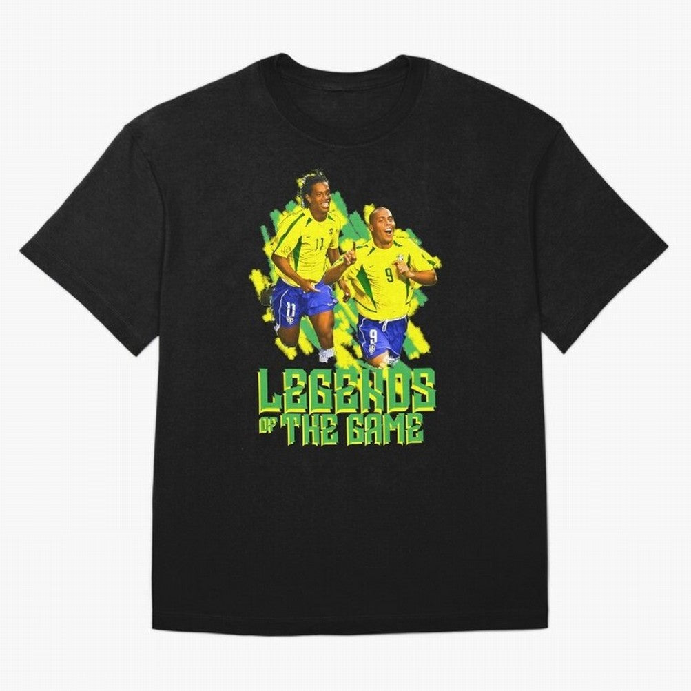 Ronaldinho and ronaldo brazil football print Oversized T-Shirt Bring a Vintage Feel to Match Day Hype around FIFA World Cup 2026 Group Stage, Messi and Cristiano Ronaldo, Spain and Netherlands, Fan Favorite Moments, National Team Passion, Big Match