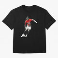 CR7 Artwork For Soccer Fans Gift For Football Lovers Oversized T-Shirt Turn Up for Match Day Hype around FIFA World Cup 2026 USA Canada Mexico, Neymar, Haaland and Cristiano Ronaldo, Argentina and Brazil, Championship Spirit, Famous Goals, Roaring