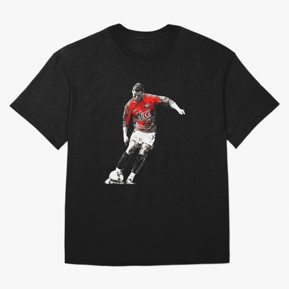 CR7 Artwork For Soccer Fans Gift For Football Lovers Oversized T-Shirt Turn Up for Match Day Hype around FIFA World Cup 2026 USA Canada Mexico, Neymar, Haaland and Cristiano Ronaldo, Argentina and Brazil, Championship Spirit, Famous Goals, Roaring