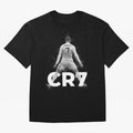CR7 Ronaldo Celebration Artwork For Football Fans Gift For Soccer Enthusiasts Oversized T-Shirt Follow Global Football Passion for FIFA World Cup 2026 Group Stage, Made for Messi and Cristiano Ronaldo, England and Germany, Worldwide Fan Energy,