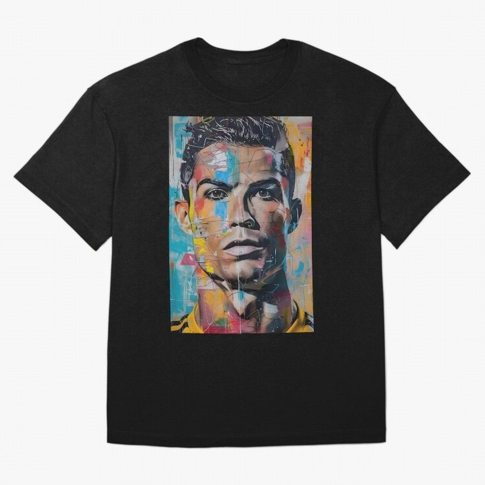 Christiano Ronaldo Oversized T-Shirt Capture Stadium Memories from Match Day Hype around FIFA World Cup 2026, Neymar, Brazil, Worldwide Fan Energy, Dramatic Goals, Stadium Lights and Championship Celebrations; Perfect for Supporters Who Want Bold