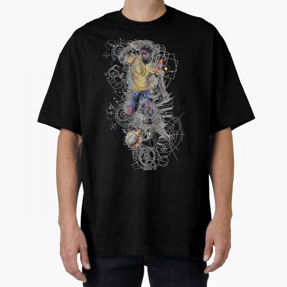 Ronaldo Football Playmaker Oversized T-Shirt Enjoy the Biggest Football Party of FIFA World Cup 2026 for Fans of Messi and Cristiano Ronaldo and Brazil, Portugal and Argentina, Bringing Soccer Culture, Superstar Moments, National Team Dreams and