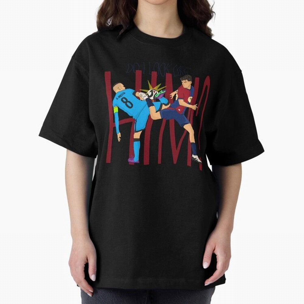 Iniesta and pedri the past and present Oversized T-Shirt Bring Global Tournament Vibes to FIFA World Cup 2026 Group Stage Highlighting Cristiano Ronaldo, Portugal, Spain and Germany Energy, Football Passion, Legendary Performances, Festival Vibes