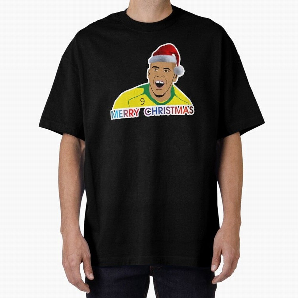 Ronaldo Christmas illustration Oversized T-Shirt Step into FIFA World Cup 2026 Made for Neymar, Haaland and Cristiano Ronaldo, Portugal Energy, Stadium Memories, Football Loyalty, International Chants and Championship Tradition; Built for