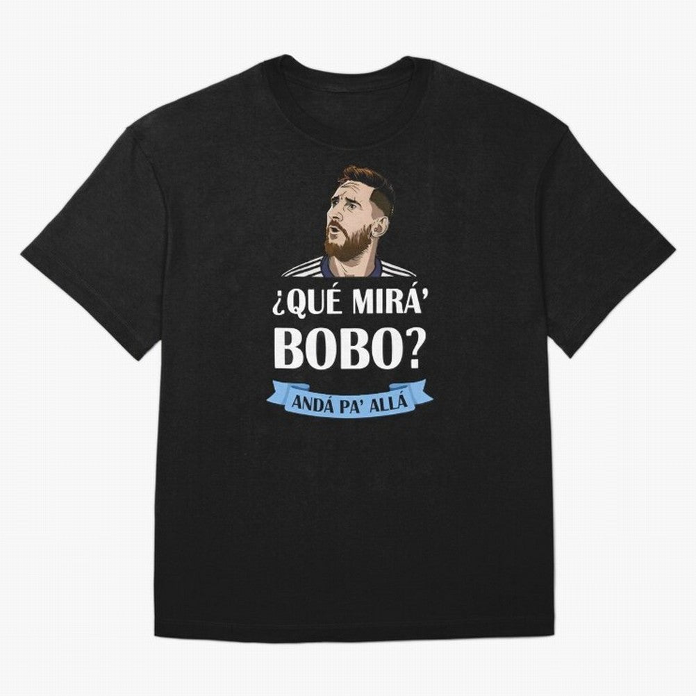 Lionel messi Que mira bobo Oversized T-Shirt Celebrate Supporters United by Global Football Passion for FIFA World Cup 2026, Made for Messi, Neymar and Mbappe, Germany, Championship Spirit, Famous Goals, Roaring Crowds and International Football