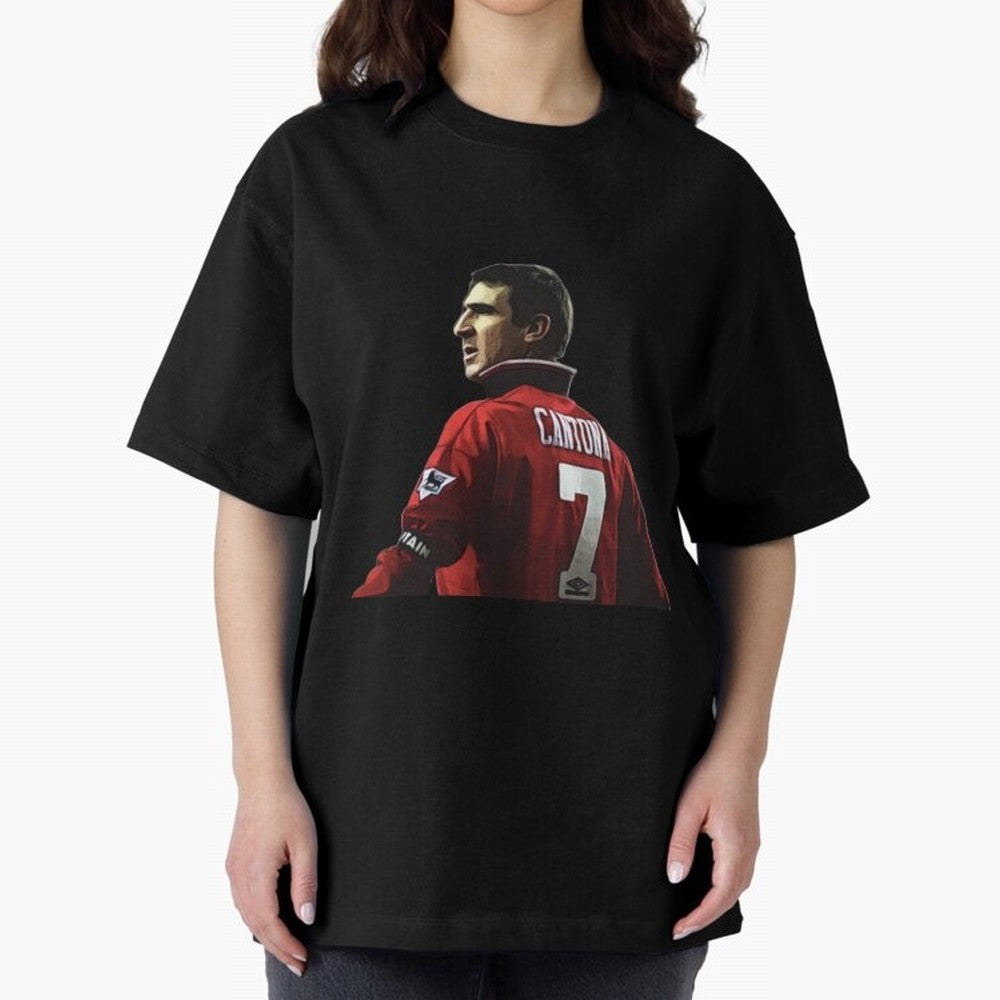 King of Manchester Eric Cantona Oversized T-Shirt Show Your Love for FIFA World Cup 2026 Group Stage Driven by Cristiano Ronaldo, Haaland and CR7, England Energy, Vintage Soccer Flavor, Modern Football Stars, National Flags and Final Night Emotion;