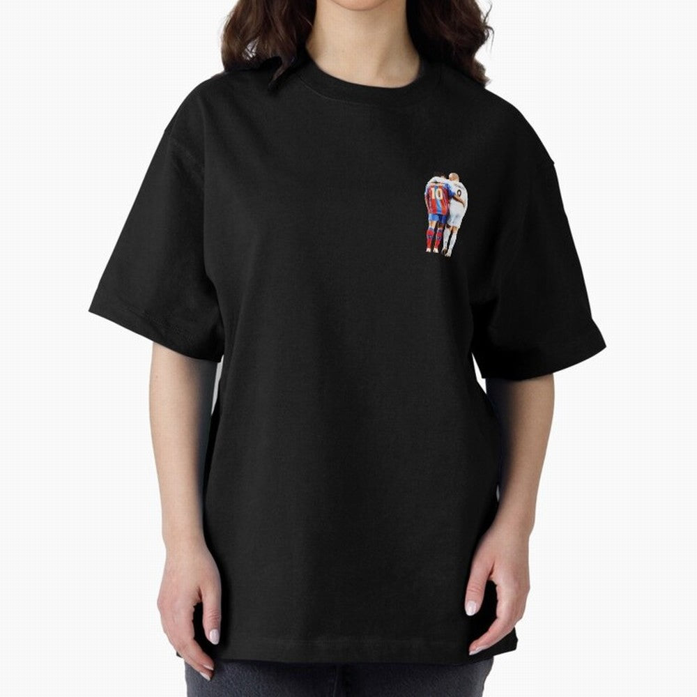 Ronaldinho and R9 Ronaldo Oversized T-Shirt Represent Football Lovers during FIFA World Cup 2026 USA Canada Mexico for Fans of Cristiano Ronaldo, Haaland and CR7 and England and Germany, Bringing Sports Nostalgia, International Competition, Famous