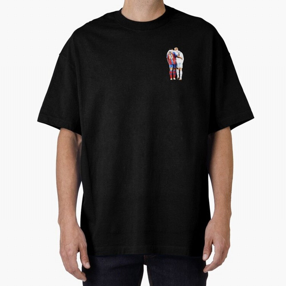 Ronaldinho and R9 Ronaldo Oversized T-Shirt Represent Football Lovers during FIFA World Cup 2026 USA Canada Mexico for Fans of Cristiano Ronaldo, Haaland and CR7 and England and Germany, Bringing Sports Nostalgia, International Competition, Famous