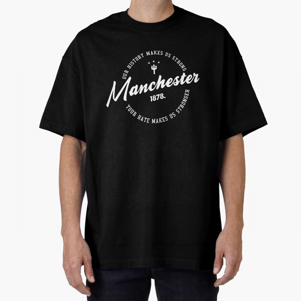 Mancester United Quotes Oversized T-Shirt Make Every Match About the FIFA World Cup 2026 Group Stage Journey through Messi, CR7 and Mbappe Highlights, Portugal Pride, Supporter Pride, Iconic Celebrations, Legendary Names and Global Match Day