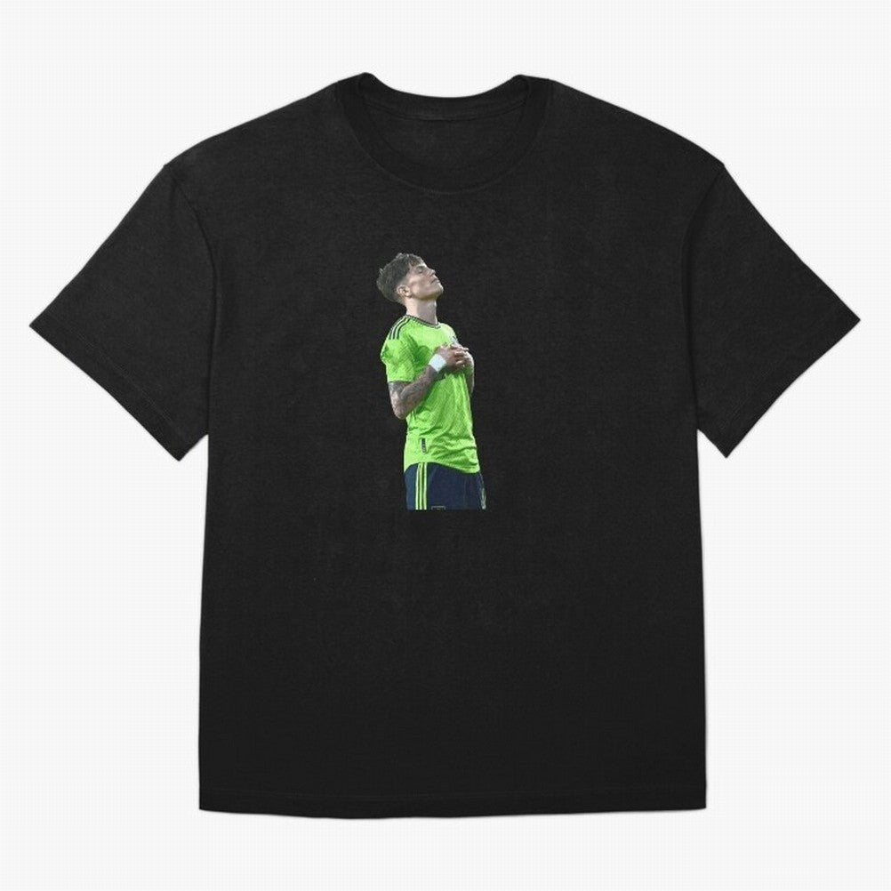 Alejandro Garnacho Oversized T-Shirt Embrace FIFA World Cup 2026 Spirit, Inspired by Portugal, Cristiano Ronaldo, Haaland and CR7, Champion Mindset, Group Stage Buzz, Knockout Tension and Passionate Fan Culture; Perfect for Fans, Collectors, Family