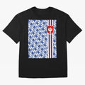 Manchester United 94 Away Jersey Pattern Oversized T-Shirt Turn Up for Global Football Passion for FIFA World Cup 2026 USA Canada Mexico, Inspired by Messi and Cristiano Ronaldo, Brazil, Portugal and Argentina, Football Festival Excitement, Trophy