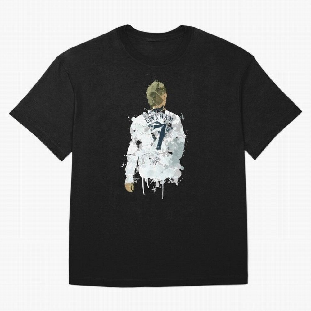 David Beckham England Captain Art Oversized T-Shirt Turn Up for Global Football Passion for FIFA World Cup 2026 USA Canada Mexico, Connected to Haaland and Mbappe, Spain and Netherlands, Football History, Final Match Energy, Crowd Noise and Once in