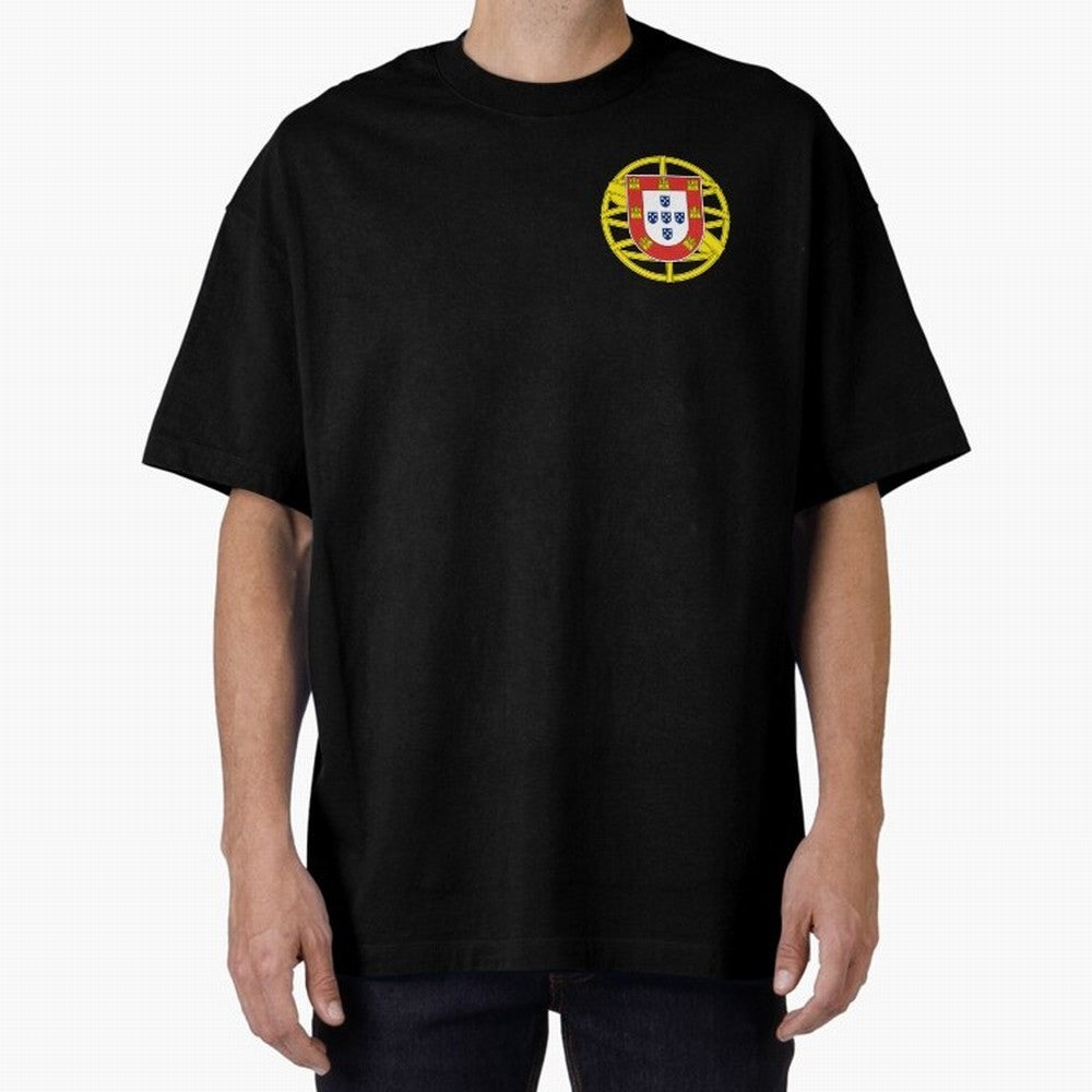 Portugal Coat of Arms Oversized T-Shirt Refresh Global Football Passion for FIFA World Cup 2026 USA Canada Mexico, with Messi, Neymar and Mbappe, England, France and Netherlands, Match Day Excitement, Supporter Culture, Golden Goals and Global