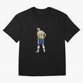 Brazilian Football Player from Milano Oversized T-Shirt Treasure Match Day Hype around FIFA World Cup 2026, Cristiano Ronaldo, Argentina, France and Brazil, Global Supporter Spirit, Legendary Goals, National Colors and Tournament Celebration; Great