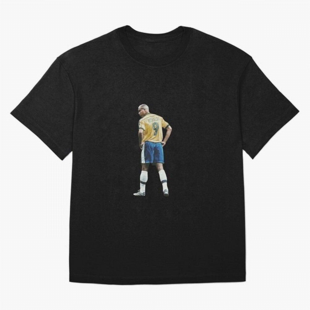 Brazilian Football Player from Milano Oversized T-Shirt Treasure Match Day Hype around FIFA World Cup 2026, Cristiano Ronaldo, Argentina, France and Brazil, Global Supporter Spirit, Legendary Goals, National Colors and Tournament Celebration; Great