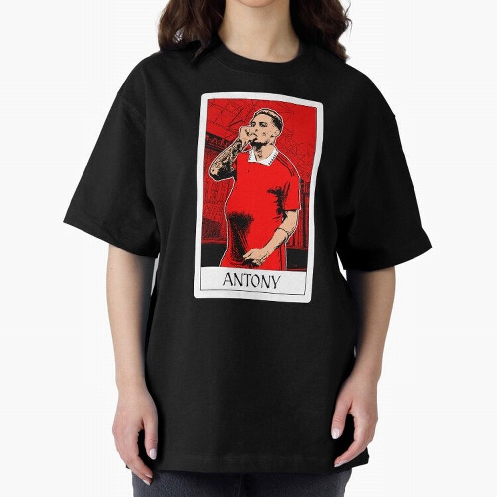 Antony Oversized T-Shirt Bring Global Tournament Vibes to Global Football Passion for FIFA World Cup 2026 USA Canada Mexico, Connected to Messi and Cristiano Ronaldo, Brazil, Goal Celebration Energy, Supporter Heritage, Football Icons and Worldwide