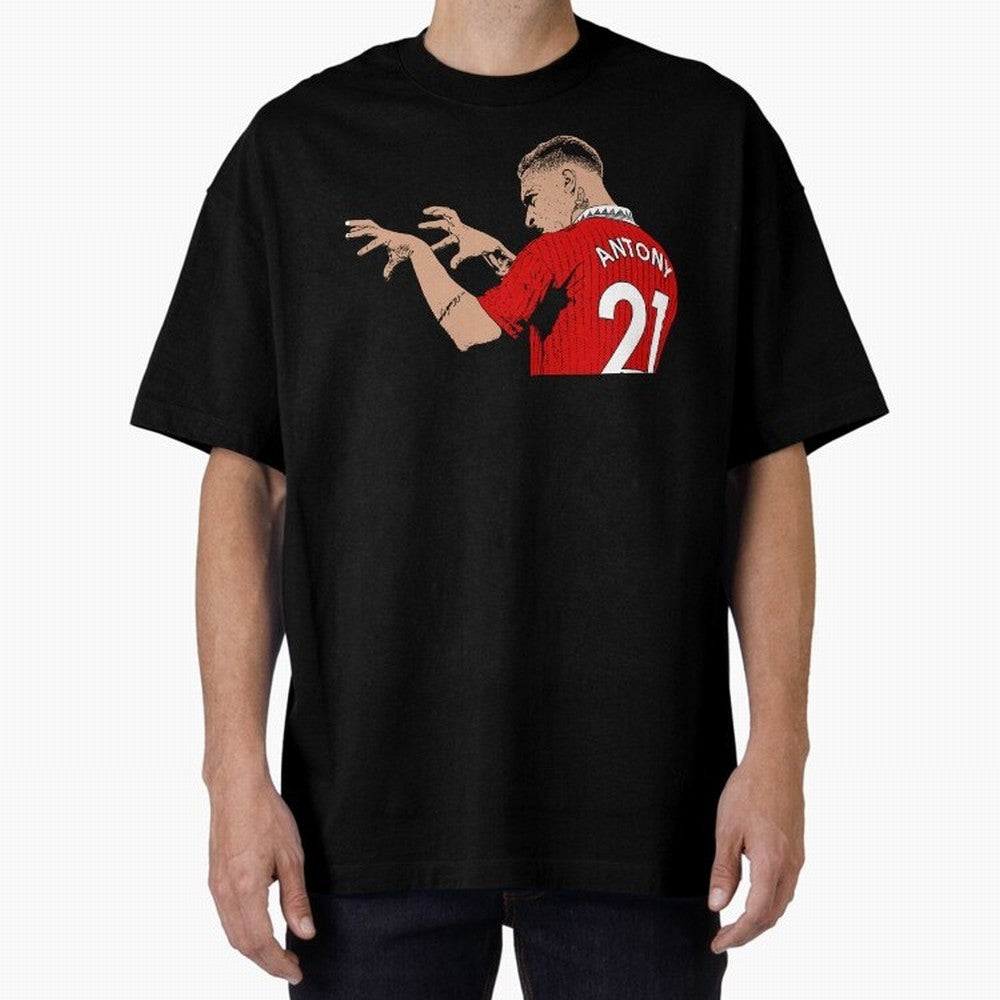 Antony Oversized T-Shirt Back Your Heroes with Global Football Passion for FIFA World Cup 2026 USA Canada Mexico, Capturing Cristiano Ronaldo, Haaland and CR7, Argentina and Brazil, Global Supporter Spirit, Legendary Goals, National Colors and