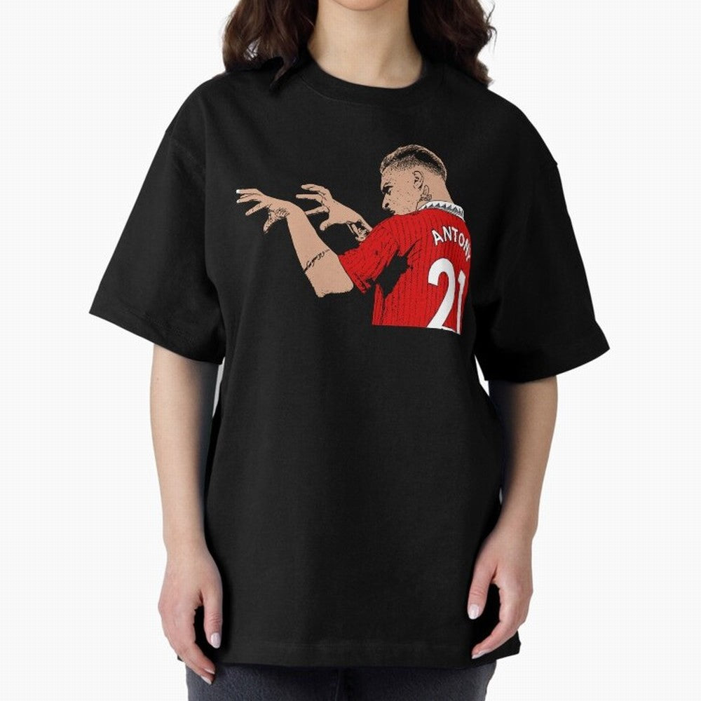 Antony Oversized T-Shirt Back Your Heroes with Global Football Passion for FIFA World Cup 2026 USA Canada Mexico, Capturing Cristiano Ronaldo, Haaland and CR7, Argentina and Brazil, Global Supporter Spirit, Legendary Goals, National Colors and