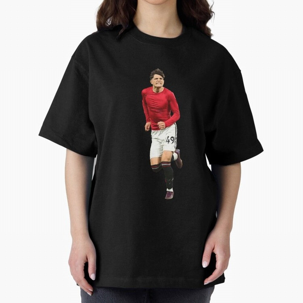 Alejandro Garnacho celebration Oversized T-Shirt Celebrate Classic Football Spirit in FIFA World Cup 2026 Group Stage Spirit, Featuring England, Haaland, Tournament Hype, Historic Matchups, Family Viewing Parties and Global Sports Pride; Ideal for
