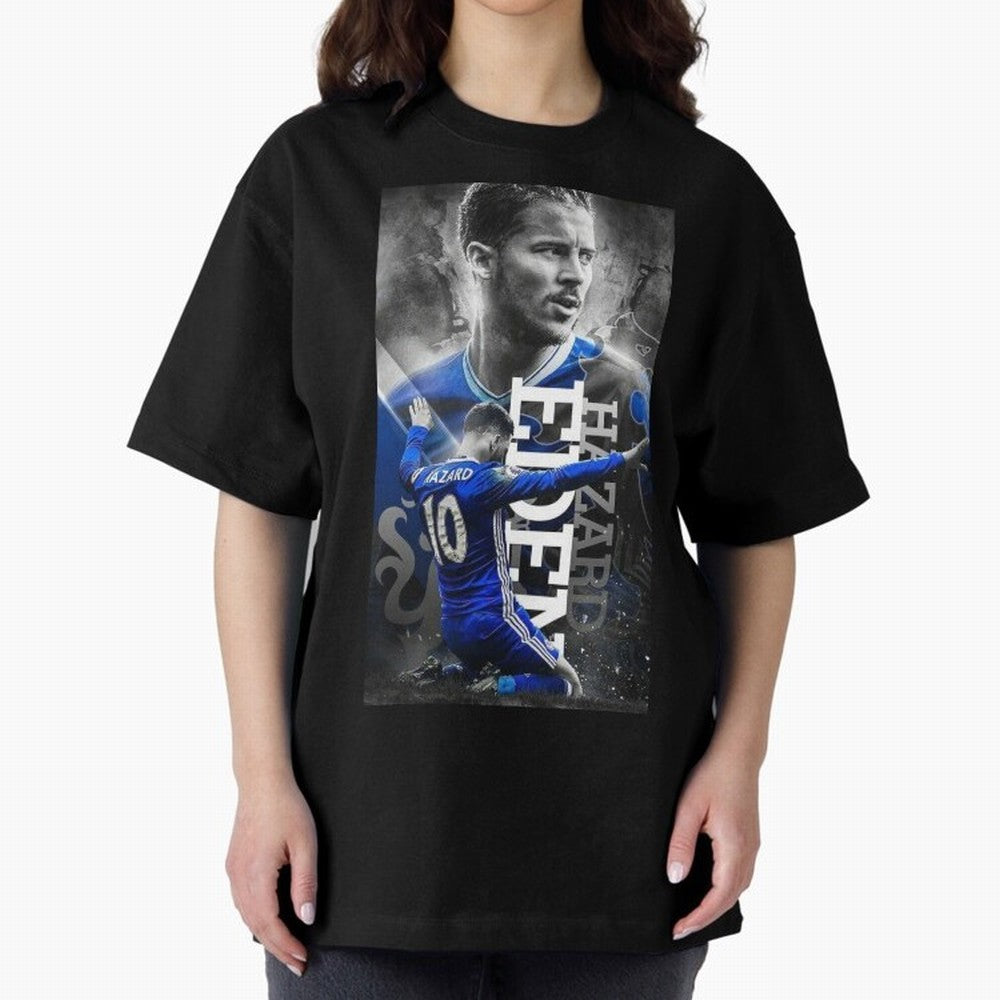 Eden Hazard Oversized T-Shirt Join Supporters Worldwide for FIFA World Cup 2026 USA Canada Mexico for Fans of CR7 and Messi and France and Portugal, Bringing Supporter Pride, Iconic Celebrations, Legendary Names and Global Match Day Energy; Made