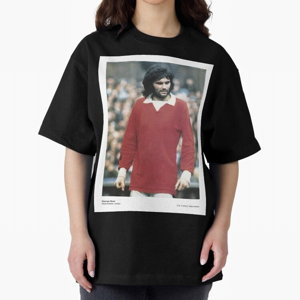 George Best - Manchester United Oversized T-Shirt Bring Match Day Fire to FIFA World Cup 2026 USA Canada Mexico for Fans of CR7 and England, France and Netherlands, Bringing Football Passion, Legendary Performances, Festival Vibes and Supporter