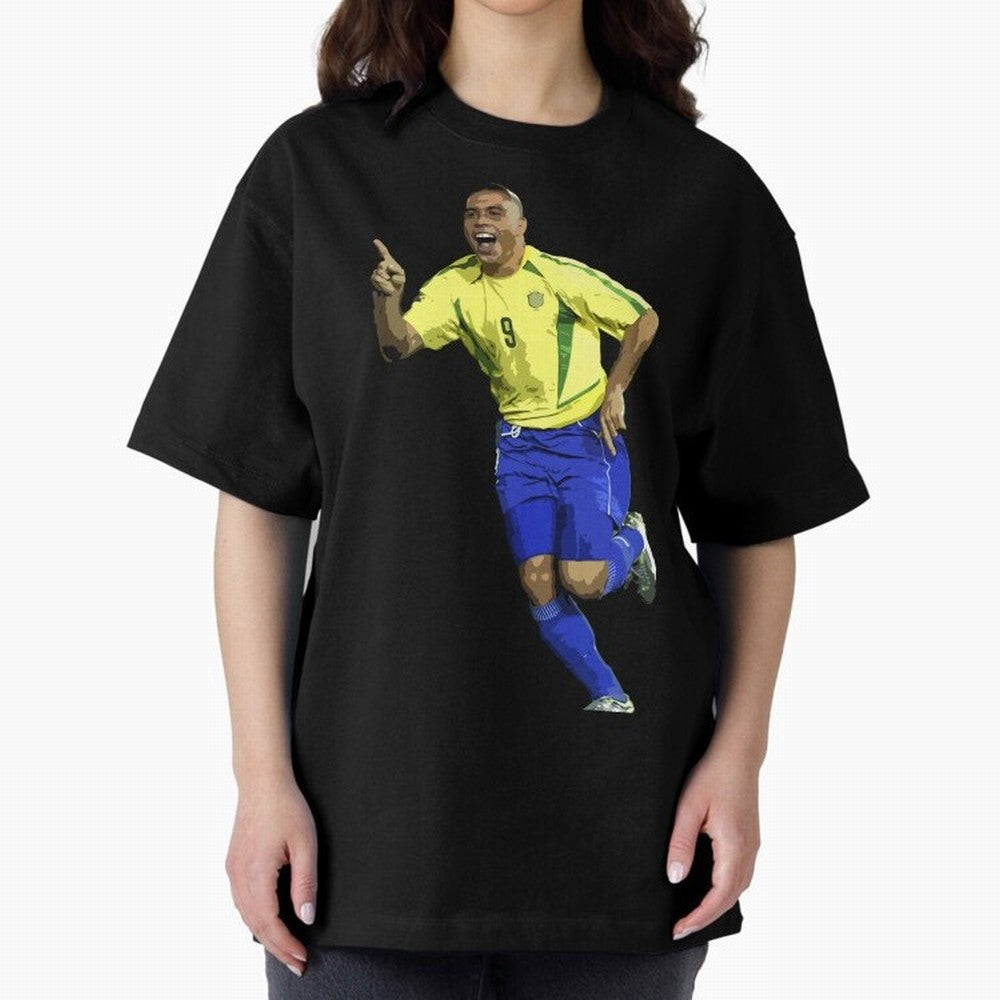 Ronaldo Nazario Oversized T-Shirt Experience the FIFA World Cup 2026 Journey through Messi and Cristiano Ronaldo Highlights, England, France and Netherlands Pride, Global Supporter Spirit, Legendary Goals, National Colors and Tournament