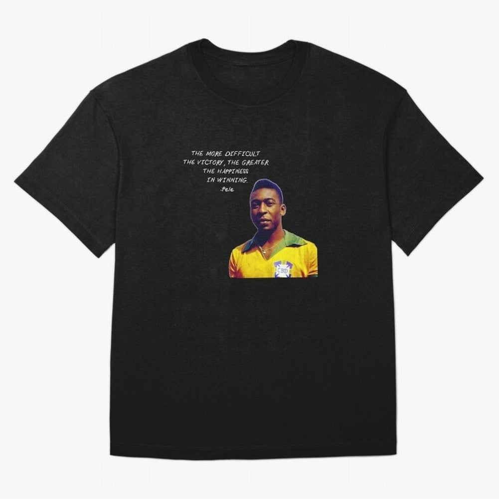 Pele Quote Oversized T-Shirt Spotlight FIFA World Cup 2026 Group Stage Highlighting Cristiano Ronaldo, England Energy, Classic Soccer Heritage, Championship Pressure, Fan Loyalty and International Pride; Ideal for Passionate Fans Who Love Underdog