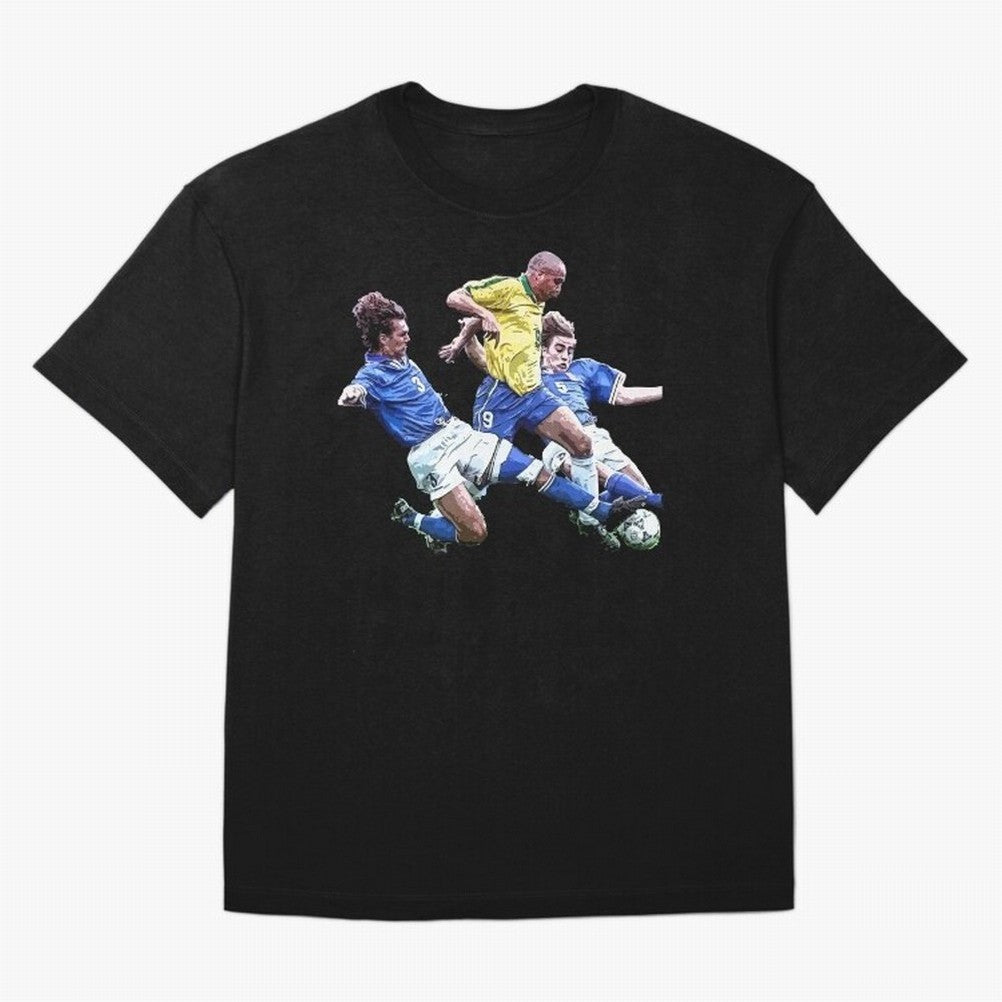 Ronaldo vs Maldini & Cannavaro Oversized T-Shirt Follow the Final Road of Match Day Hype around FIFA World Cup 2026 USA Canada Mexico, Messi and Cristiano Ronaldo, France, Worldwide Fan Energy, Dramatic Goals, Stadium Lights and Championship