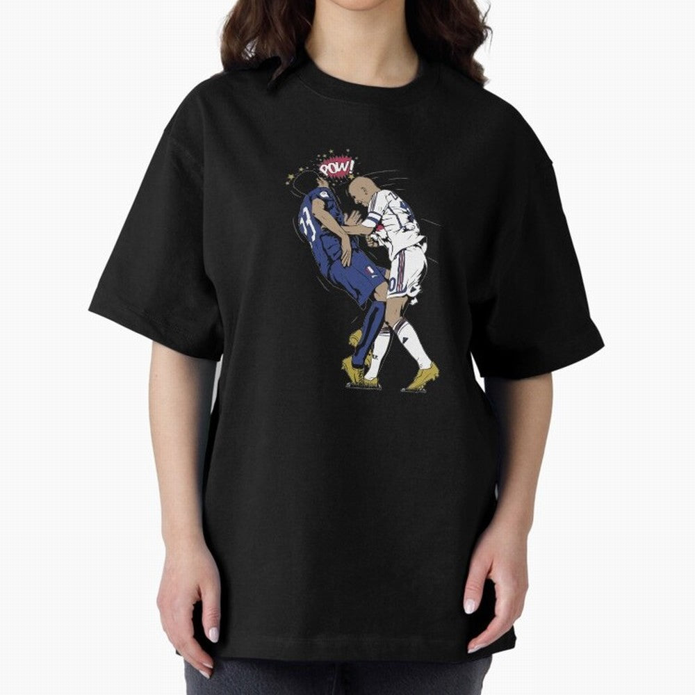 Zinedine Zidane Oversized T-Shirt Honor the Football Icons of FIFA World Cup 2026 for Fans of Cristiano Ronaldo and Brazil, Bringing Stadium Chants, National Pride, Trophy Dreams and Unforgettable Football Memories; Great for Supporters Who Love