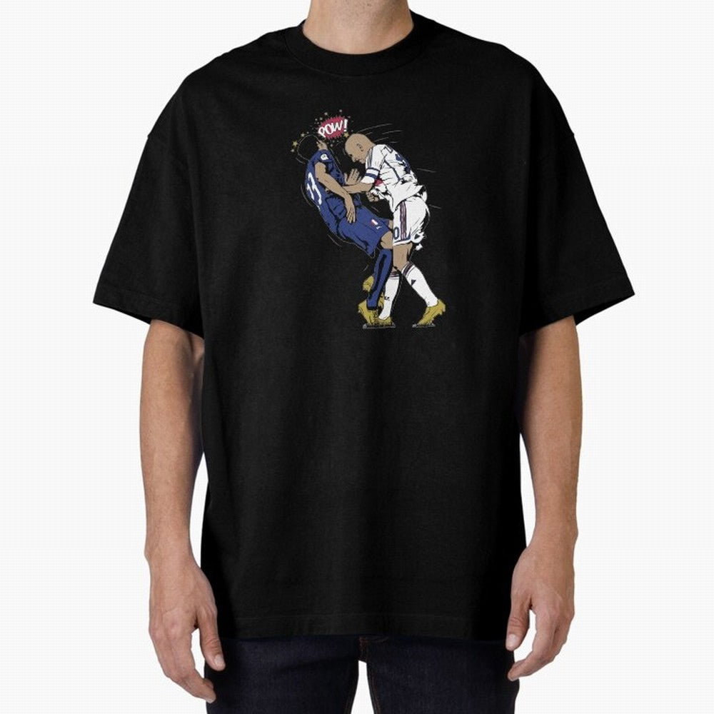 Zinedine Zidane Oversized T-Shirt Honor the Football Icons of FIFA World Cup 2026 for Fans of Cristiano Ronaldo and Brazil, Bringing Stadium Chants, National Pride, Trophy Dreams and Unforgettable Football Memories; Great for Supporters Who Love