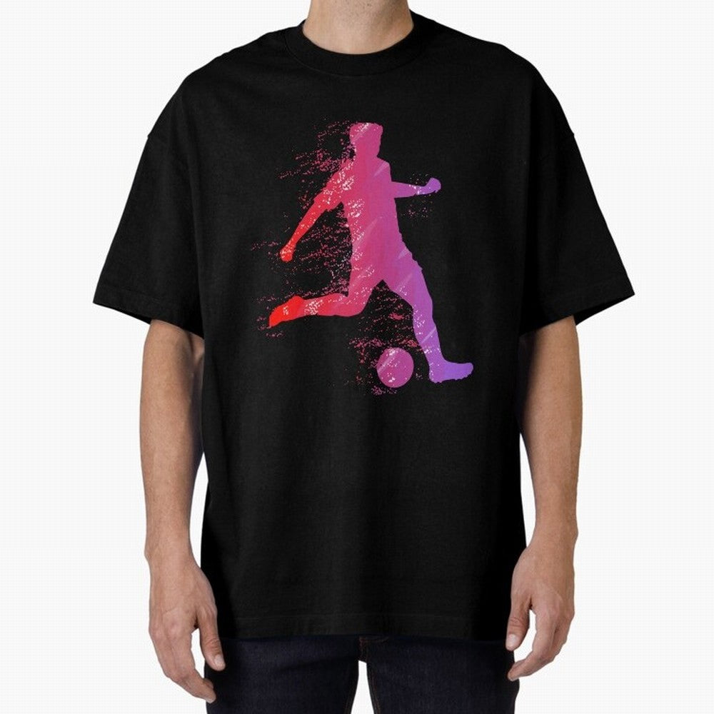 Soccer Player Shoot Oversized T-Shirt Honor Match Day Hype around FIFA World Cup 2026 Group Stage, CR7 and Messi, France, Global Supporter Spirit, Legendary Goals, National Colors and Tournament Celebration; Great for Supporters Who Love Legendary