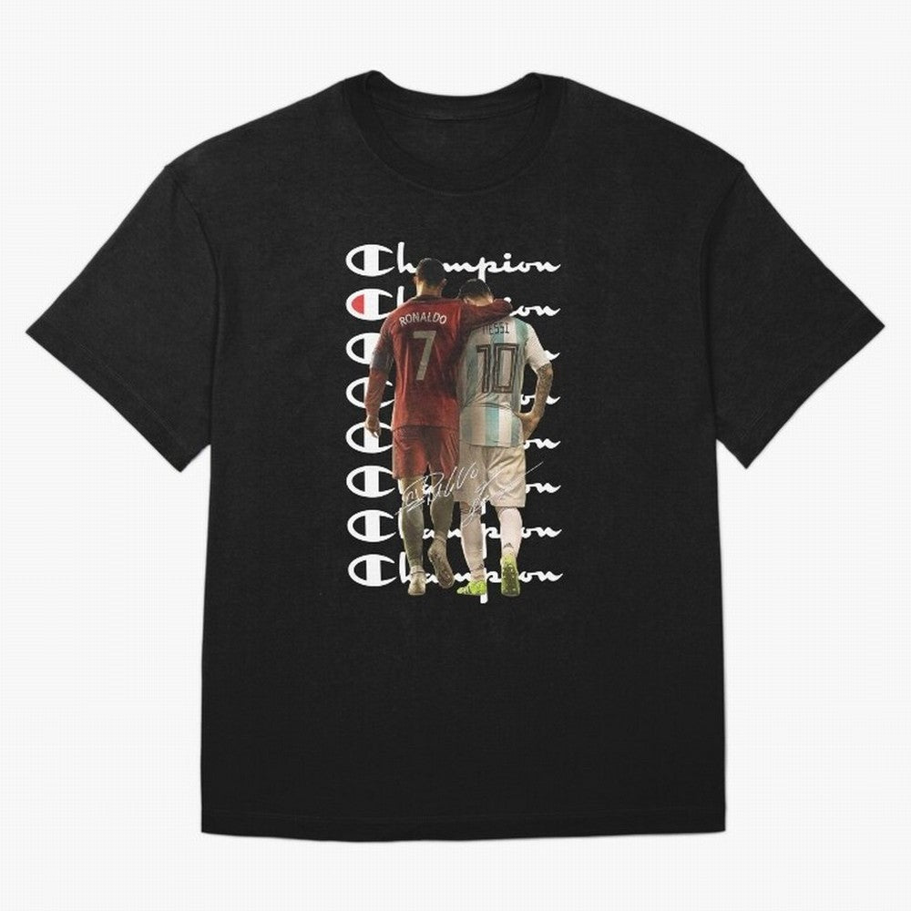 Ronaldos And Messis C-C-H-A-M-P-I-O-N-N Oversized T-Shirt Treasure Match Day Hype around FIFA World Cup 2026, Cristiano Ronaldo, Haaland and CR7, Argentina and Brazil, Football Passion, Legendary Performances, Festival Vibes and Supporter