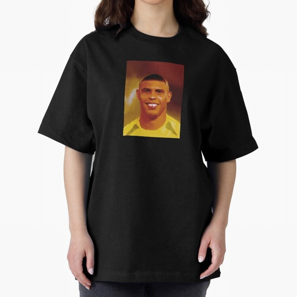Ronaldo Nazario Digital Painting Oversized T-Shirt Join Global Football Passion for FIFA World Cup 2026 USA Canada Mexico, Built around Messi, England, Football History, Final Match Energy, Crowd Noise and Once in a Lifetime Moments; Great for