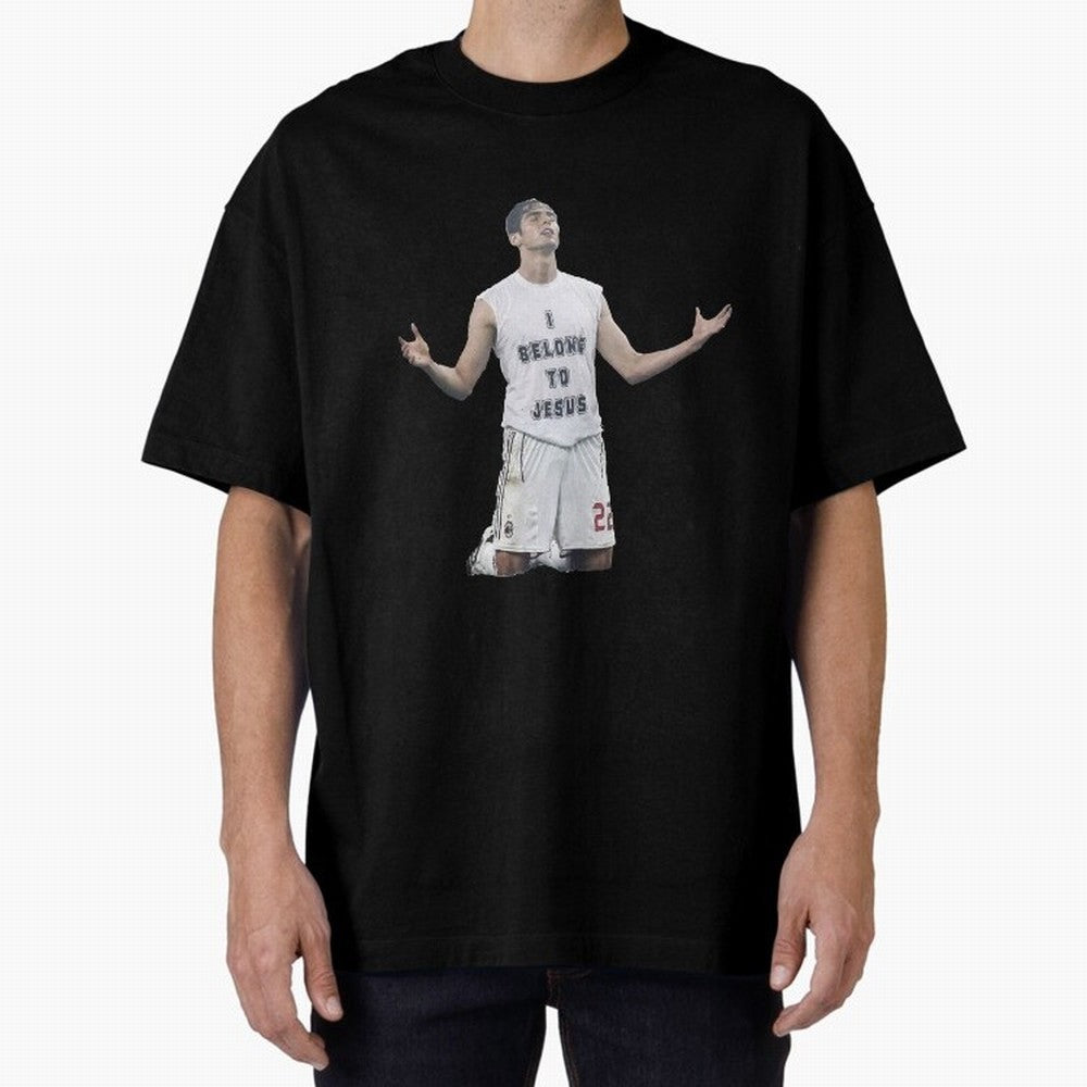 Ricardo Kaka wearing  I belong to Jesus  t-shirt sticker for football lovers Oversized T-Shirt Honor Champions and Dreams in FIFA World Cup 2026 Group Stage Capturing Messi, CR7 and Mbappe, England, France and Netherlands Energy, Tournament Hype,