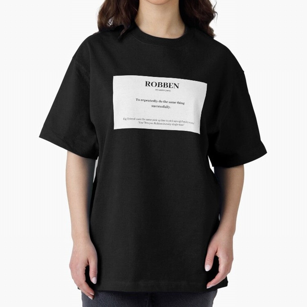 ROBBEN Oversized T-Shirt Show Love for Legendary Goals in Global Football Passion for FIFA World Cup 2026 Group Stage, with Messi, Neymar and Mbappe, England, Fan Favorite Moments, National Team Passion, Big Match Drama and Soccer History; Great