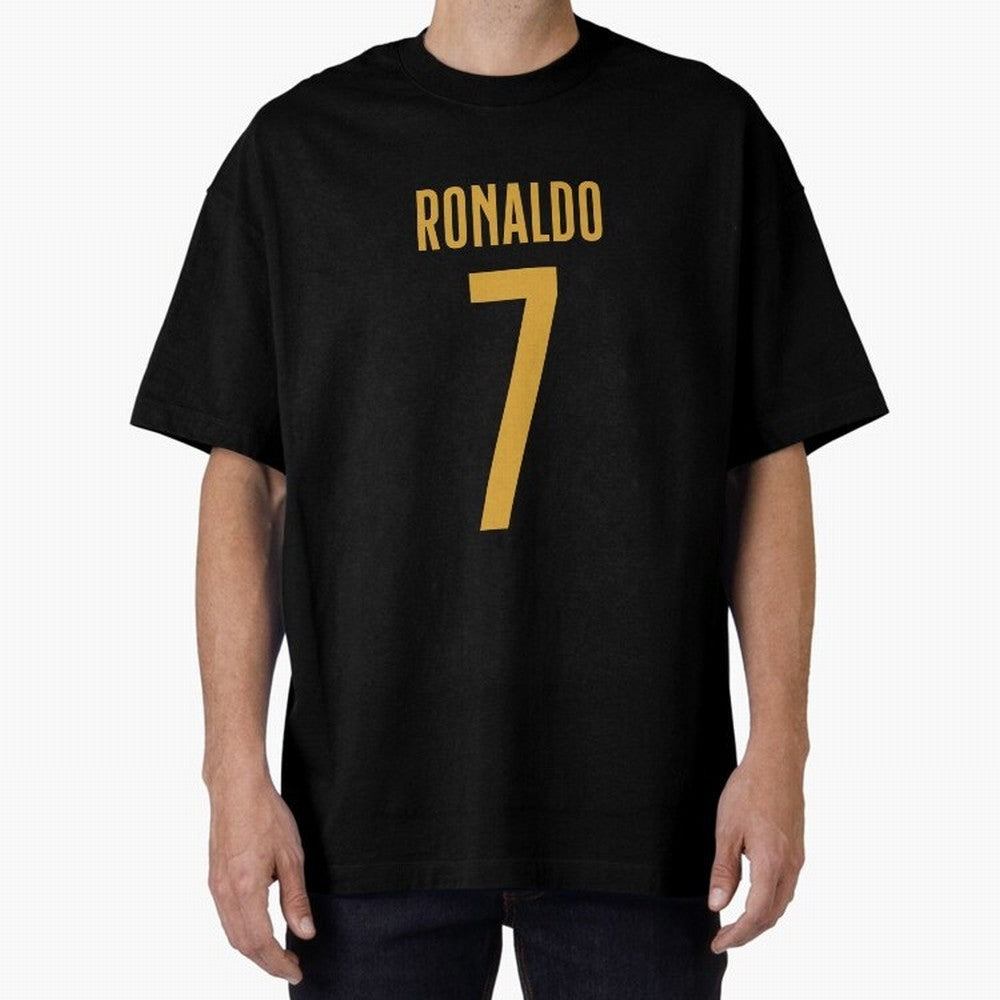 Christiano Ronaldo Portugal Jersey 2023 Oversized T-Shirt Bring Retro Soccer Energy to FIFA World Cup 2026 Group Stage Spirit, Highlighting Brazil, Messi, Neymar and Mbappe, Tournament Hype, Historic Matchups, Family Viewing Parties and Global