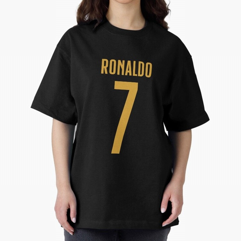 Christiano Ronaldo Portugal Jersey 2023 Oversized T-Shirt Bring Retro Soccer Energy to FIFA World Cup 2026 Group Stage Spirit, Highlighting Brazil, Messi, Neymar and Mbappe, Tournament Hype, Historic Matchups, Family Viewing Parties and Global