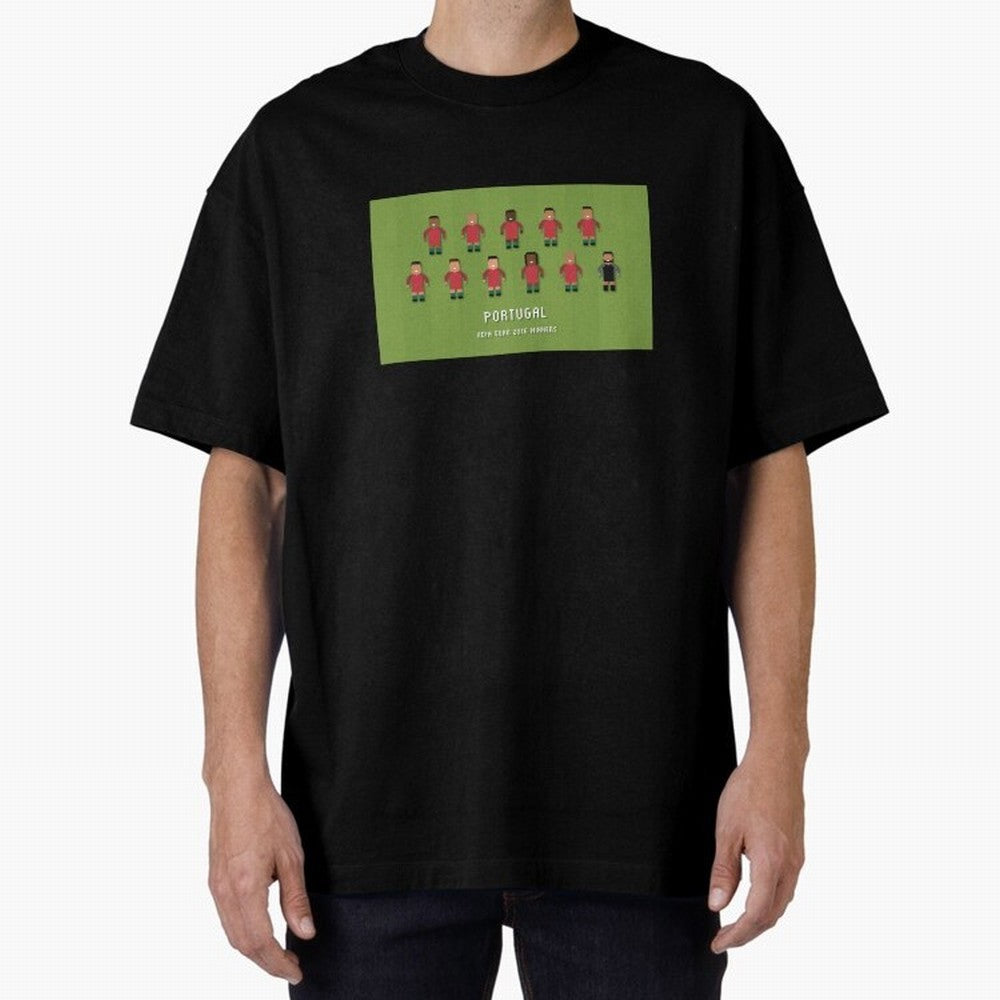 Portugal Euro 2016 Winning Squad Oversized T-Shirt Celebrate Fan Favorites in Global Football Passion for FIFA World Cup 2026, Celebrating Mbappe, England, France and Netherlands, Goal Celebration Energy, Supporter Heritage, Football Icons and
