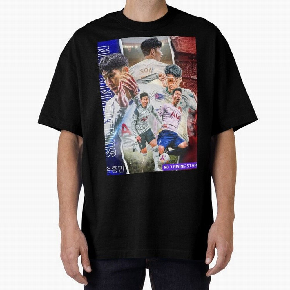THE 7 STAR SON HEUNG MIN SPECIAL ON REDBUBBLE Oversized T-Shirt Fuel FIFA World Cup 2026 Capturing Haaland, France and Portugal Energy, Global Supporter Spirit, Legendary Goals, National Colors and Tournament Celebration; Ideal for Passionate Fans